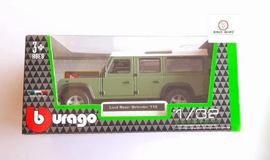 Land Rover Defender 110 – Bburago 1/32 Scale | Bonzo Bears