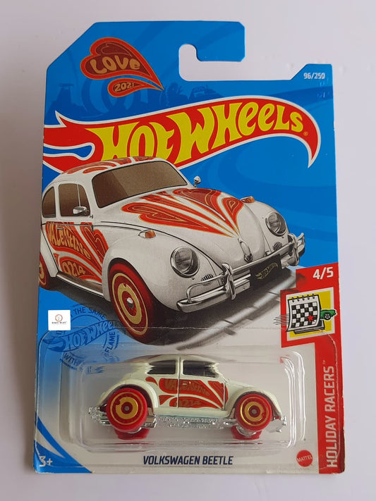 Volkswagen Beetle- Love Design - Hot Wheels (White)