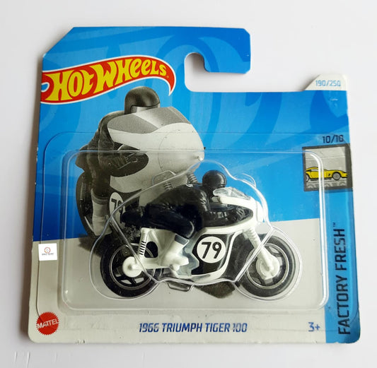 1966 Triumph Tiger 100 - Hot Wheels - Short card