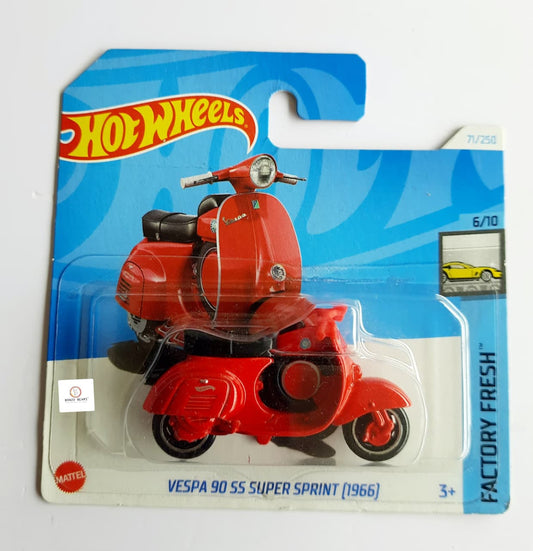 Vespa 90 SS Super Sprint (Red)- Hot Wheels- Short card