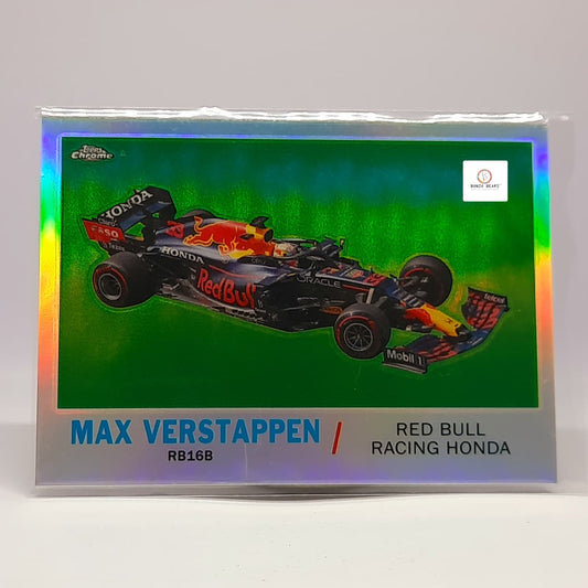 Max Verstappen  #T61-MV - 2021 Topps Chrome Formula 1 F1 - Insert Refractor  card| Oracle Red Bull Racing | Bonzo Bears