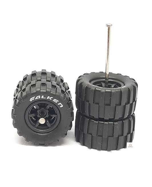 Falken Rubber Tyres 14MM Dia -for 1/64 Off Road/ SUV Hotwheels cars|Bonzo Bears