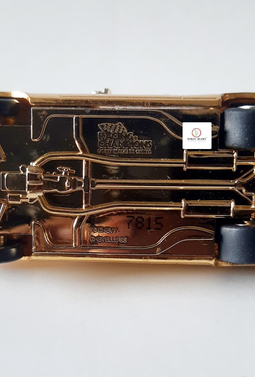 '70 Chevy Chevelle SS (24K Gold) - Racing Champions - Hot Rod Magazine 50th Anniversary Collector Series (1997 Released) (As per picture)