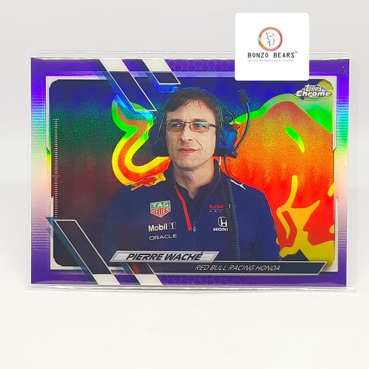 Pierre Wache(Technical Director at Red Bull Racing) 2021 Topps Chrome Formula 1  Purple Refractor(194/399 )#85| Bonzo Bears