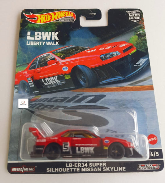 Hot Wheels Car Culture LB-ER34 Super Silhouette Nissan Skyline (Mountain Drifters)