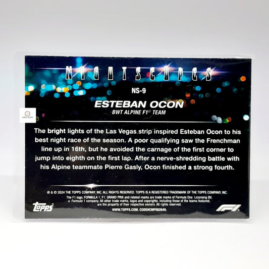 2024 Topps Paddock Pass Formula 1 - Esteban Ocon #NS-9- Refractor card