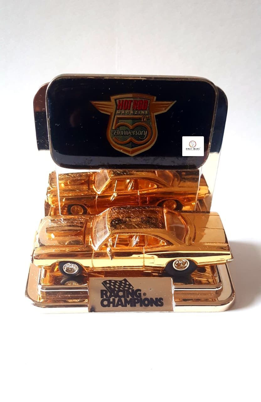 '70 Dodge Super Bee (24K Gold) - Racing Champions - Hot Rod Magazine 50th Anniversary Collector Series (1997 Released) (As per picture)