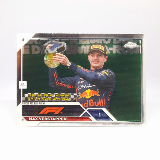 2023 Topps Chrome Formula 1 F1 Max Verstappen Purple Green Base card  #147