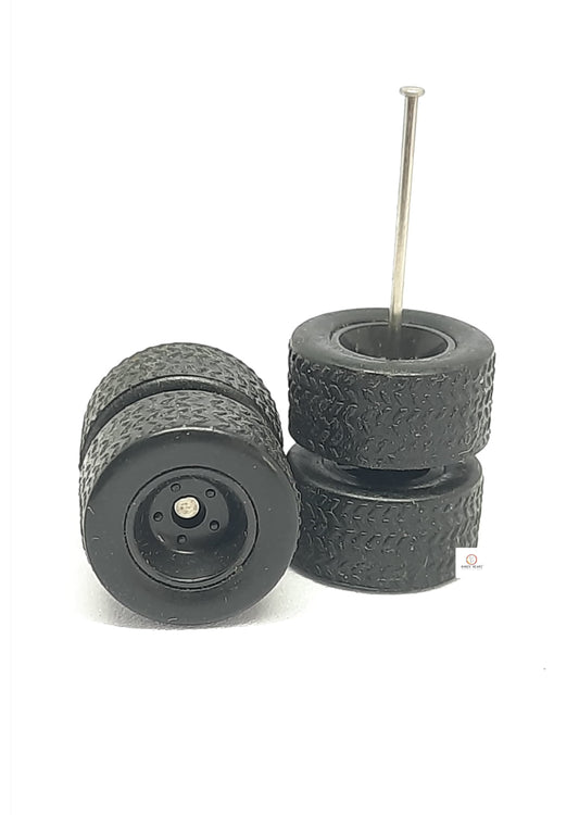 10-12mm Dia Rubber Tyres With Black Rim