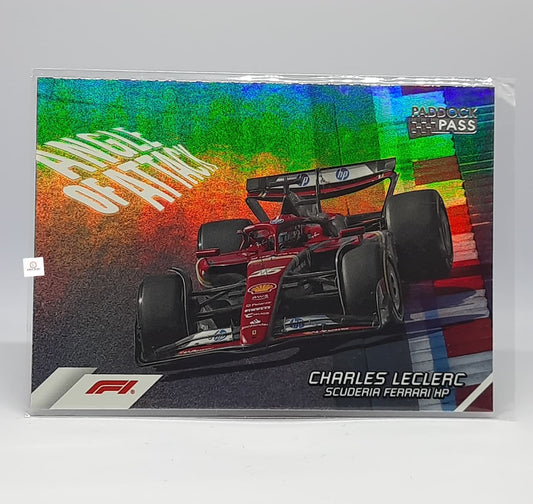 2024 Topps Paddock Pass F1 Charles Leclerc Angle of Attack Red #AA-3