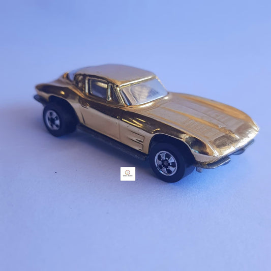 1990 HOT WHEELS BILLIONTH SPLIT WINDOW '63 CHEVY CORVETTE GOLD CHROME  DIECAST