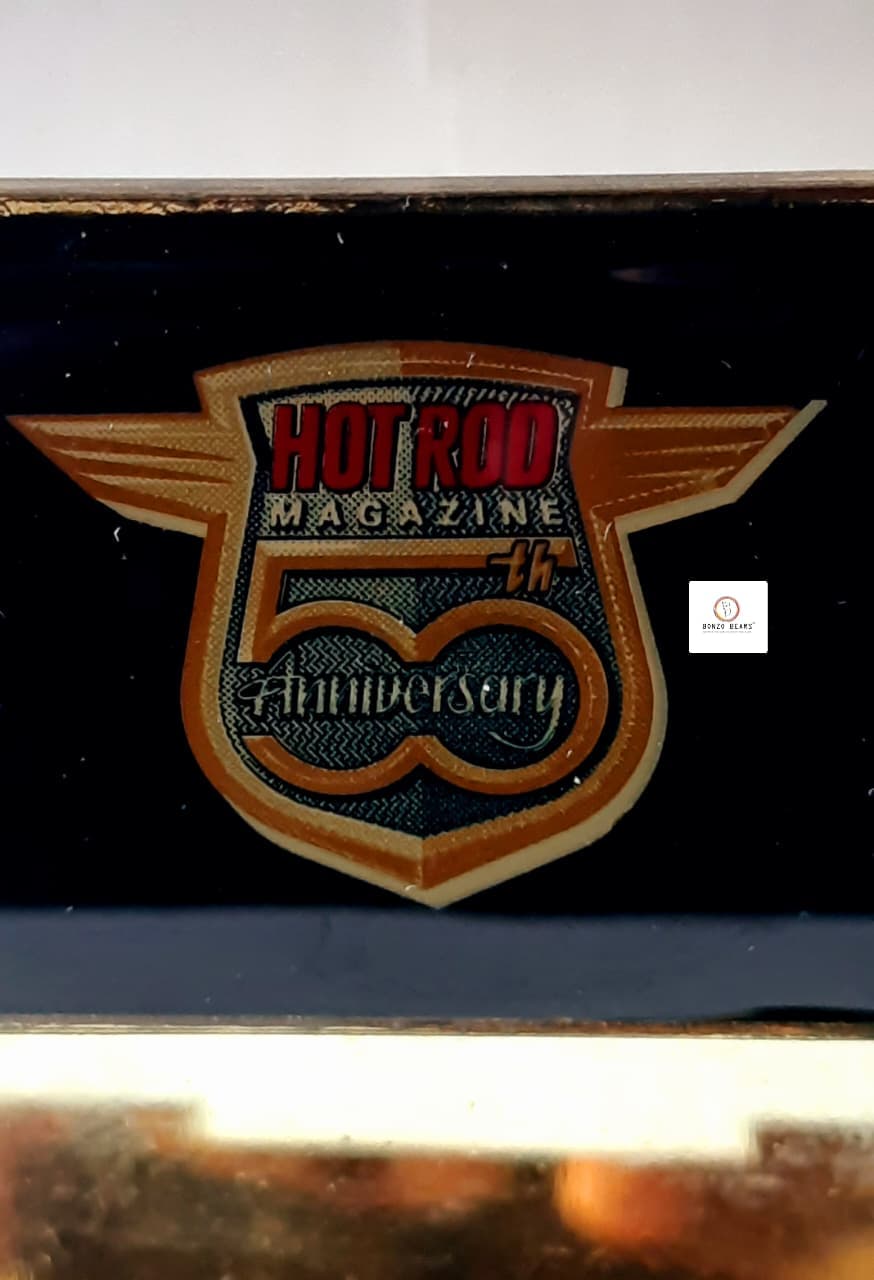 '60 Chevy Impala (24K Gold) - Racing Champions - Hot Rod Magazine 50th Anniversary Collector Series (1997 Released) (As per picture)