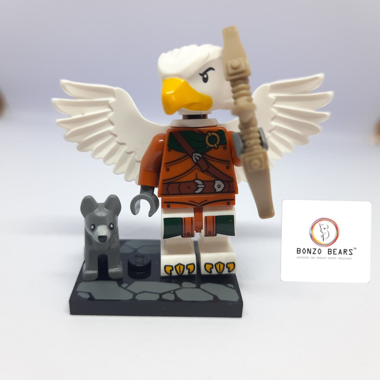 Aarakocra Ranger with dog -LEGO Dungeons & Dragons Series Minifigures
