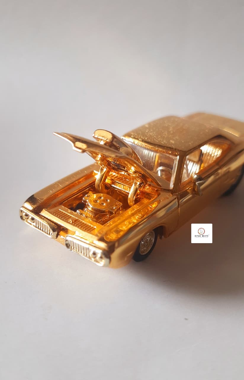 '70 Dodge Super Bee (24K Gold) - Racing Champions - Hot Rod Magazine 50th Anniversary Collector Series (1997 Released) (As per picture)