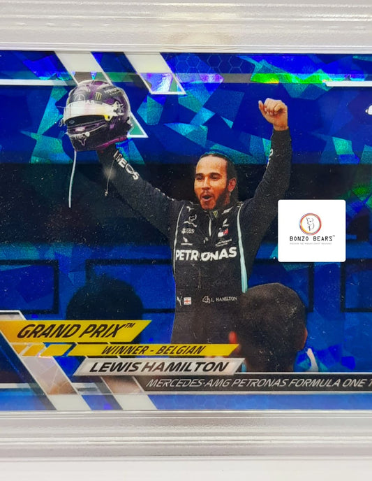 LEWIS HAMILTON 2021 Topps Chrome Sapphire Formula 1 #140 PSA Graded  8 | Bonzo Bears