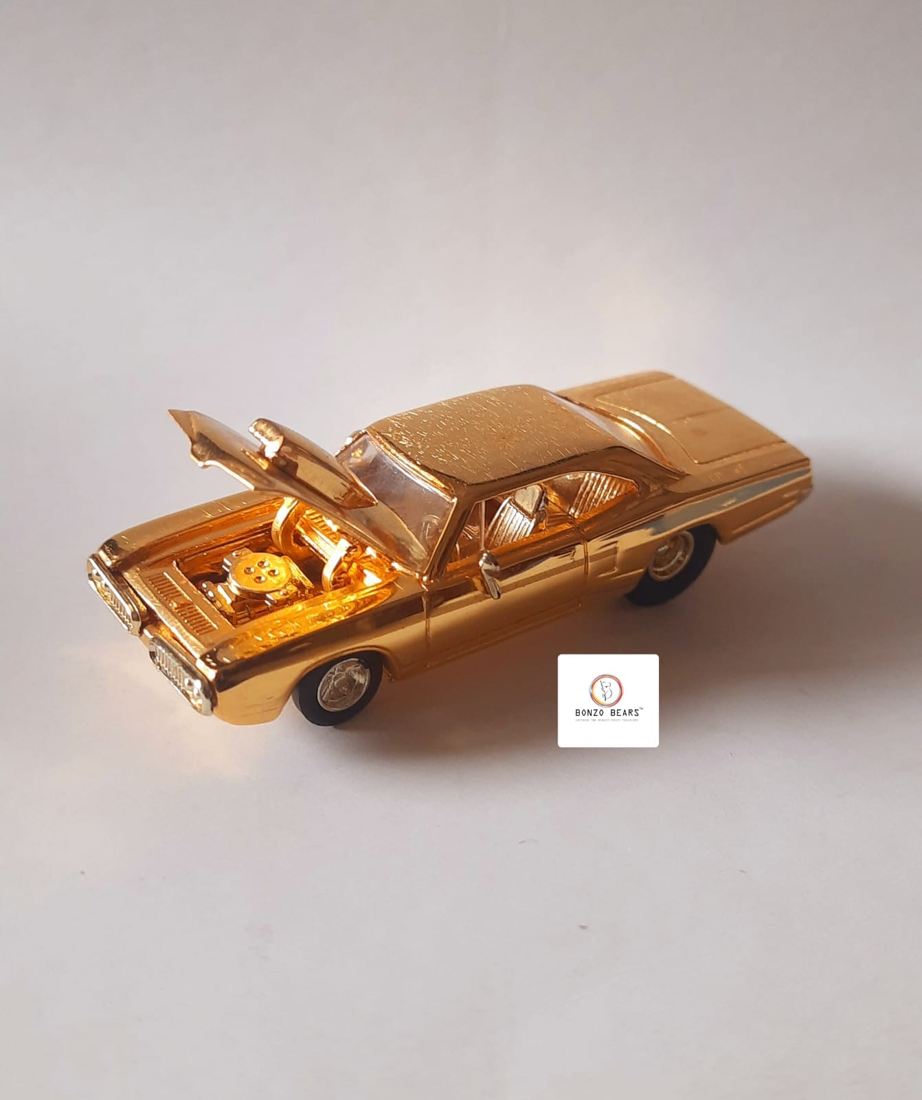 '70 Dodge Super Bee (24K Gold) - Racing Champions - Hot Rod Magazine 50th Anniversary Collector Series (1997 Released) (As per picture)