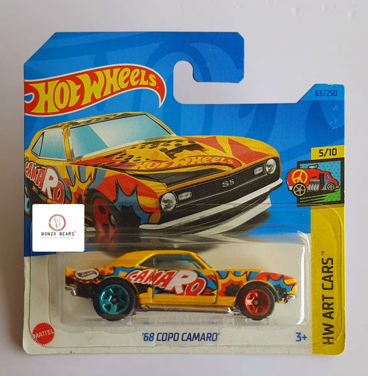 '68 Chevy Copo Camaro - Hot Wheels (European Short Card) | Bonzo Bears