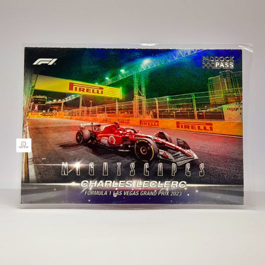2024 Topps Paddock Pass Formula 1 – Charles Leclerc Scuderia Ferrari – NS-3 Nightscape Insert | Bonzo Bears