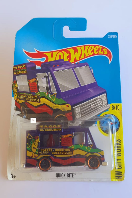 Quick Bite Camion De Tacos, Burritos, Tortas - Hot Wheels