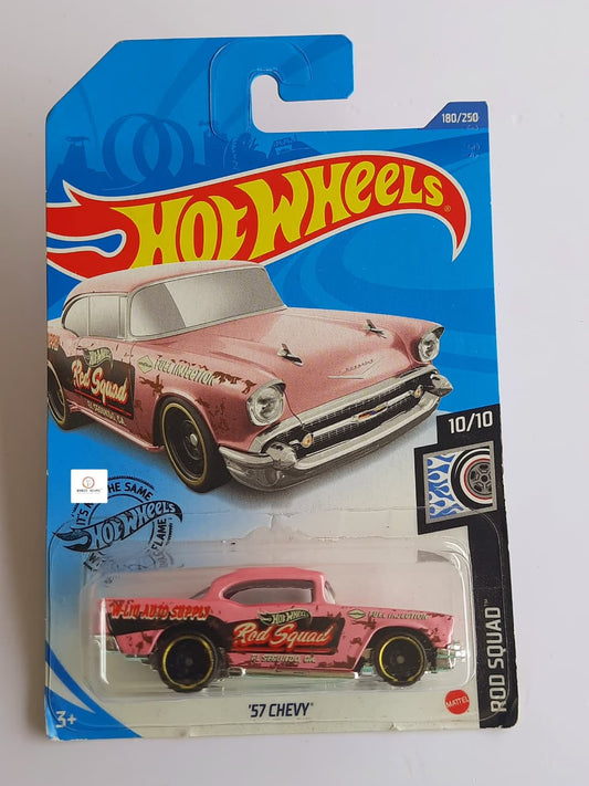 57 Chevy - Rod Squad 10/10 [Pink] 180/250  -  Hot Wheels