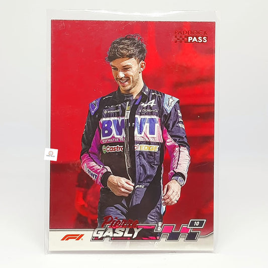 2024 Topps Paddock Pass Formula 1 - Red Foil - #10 Pierre Gasly