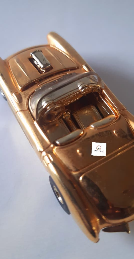 '67 Chevy Corvette (24K Gold) - Racing Champions - Hot Rod Magazine 50th Anniversary Collector Series (1997 Released) (As per picture-Missing Bumper Trim)