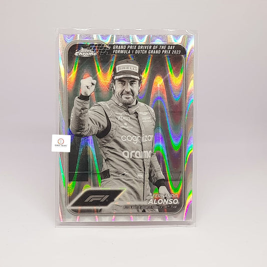 Fernando Alonso   - 2024 Topps Chrome F1 #171 -(2023 Formula 1 Dutch Grand Prix) RayWave Refractors