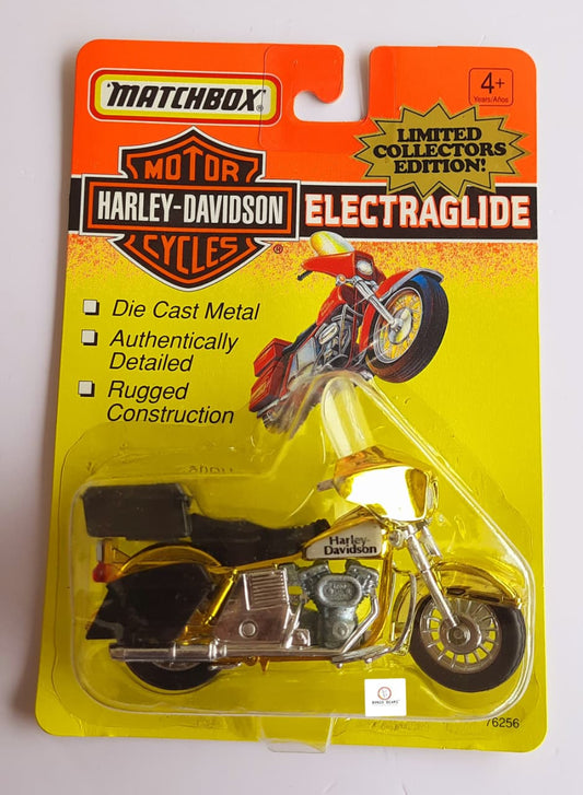 Harley-Davidson Electraglide - Matchbox - 1993 Gold Chrome Limited Edition -1:18 scale