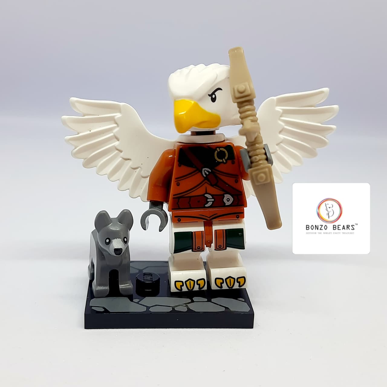 Aarakocra Ranger with dog -LEGO Dungeons & Dragons Series Minifigures