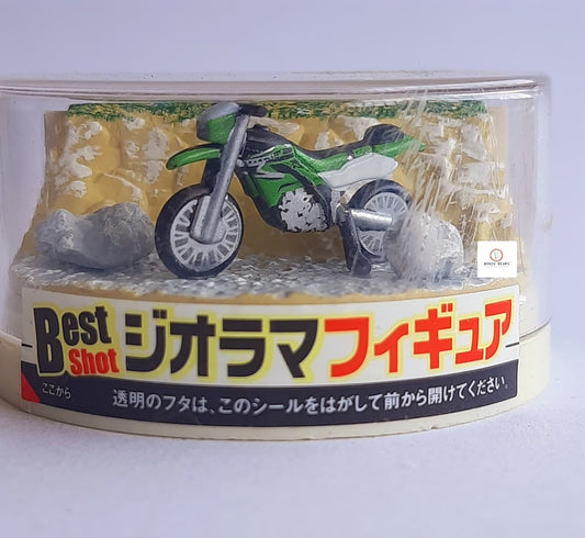 Kawasaki KLX250 (Green) Riverside Off-Road Bike - BestShot Suntory Bike -1/72- ( Outer plastic has scratches)