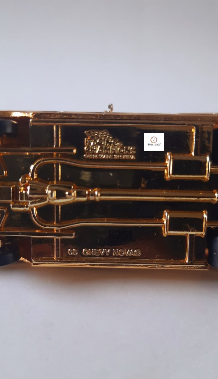 '66 Chevy Nova (24K Gold) - Racing Champions - Hot Rod Magazine 50th Anniversary Collector Series (1997 Released) (As per picture)