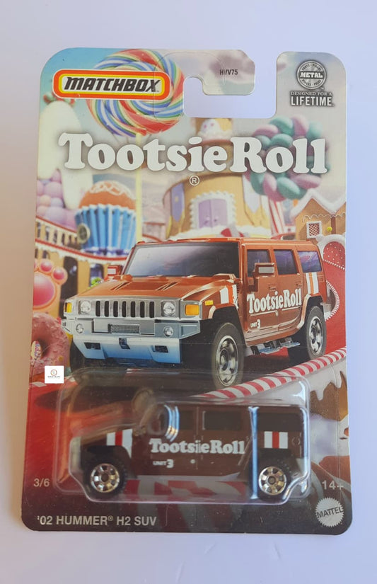 Tootsie Roll - 02' Hummer H2 SUV - Matchbox