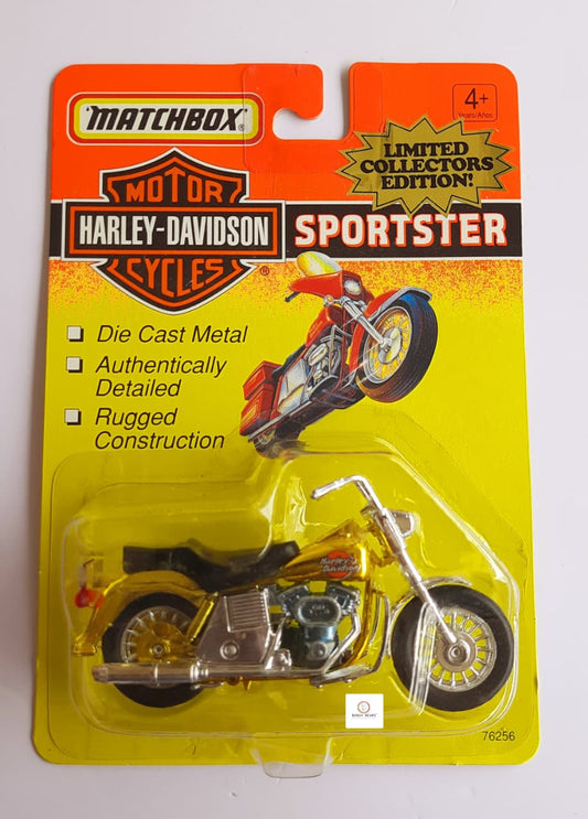 Harley-Davidson Sportster - Matchbox -1993 Gold Chrome Limited Edition -1:18 scale