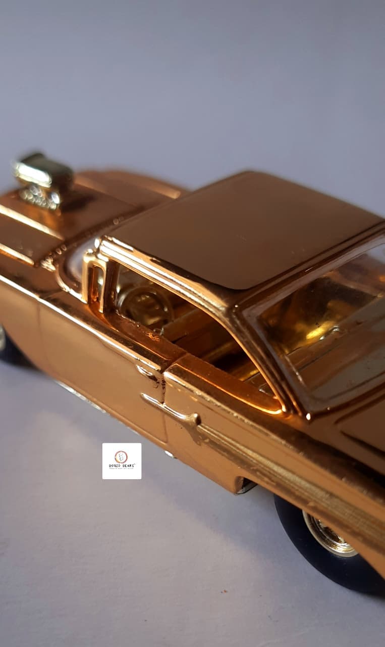 '60 Chevy Impala (24K Gold) - Racing Champions - Hot Rod Magazine 50th Anniversary Collector Series (1997 Released) (As per picture)