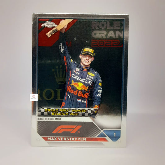 2023 Topps Chrome F1 #157 Max Verstappen -( Rolex Logo) Belgian Grand Prix - Base card
