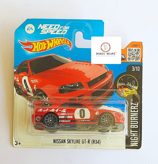 Nissan Skyline GT-R (R34)- Hot Wheels (Short Card) | Bonzo Bears