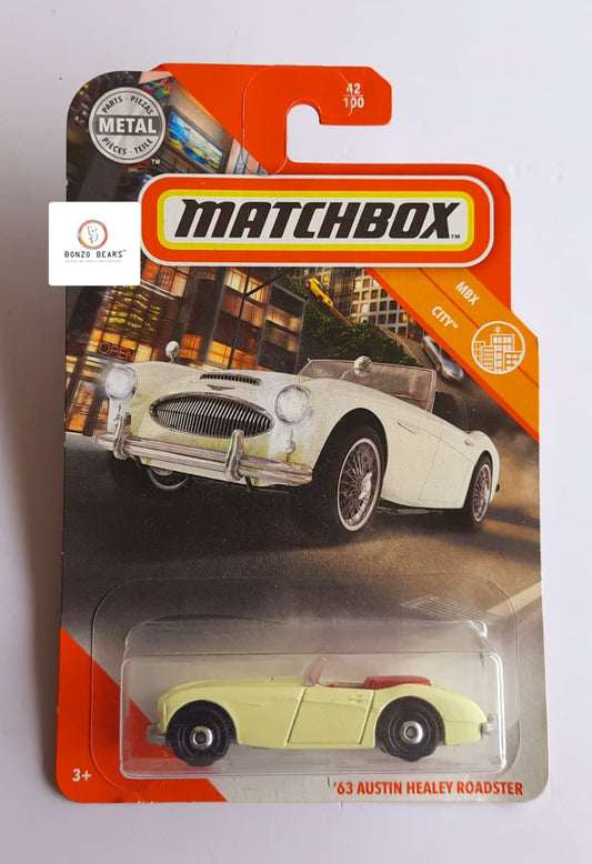 '63 Austin Healey Roadster (White) Rare - Matchbox  | Bonzo Bears