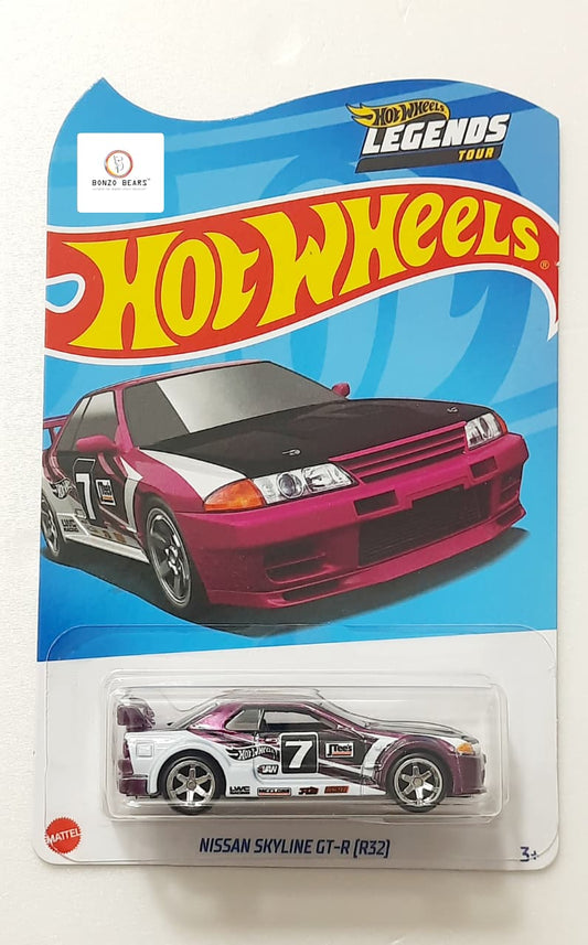 Rare Collector Ediiton -Hot Wheels 2022 Legends Tour Nissan Skyline GT-R (R32)/ With Protector  | Bonzo Bears