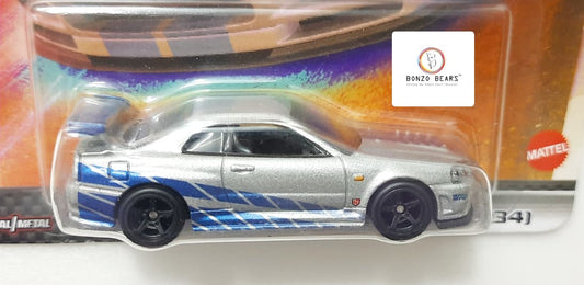 Rare - Fast & Furious Nissan Skyline GT-R (R34) - Hot Wheels Premium 2022 Release  | Bonzo Bears