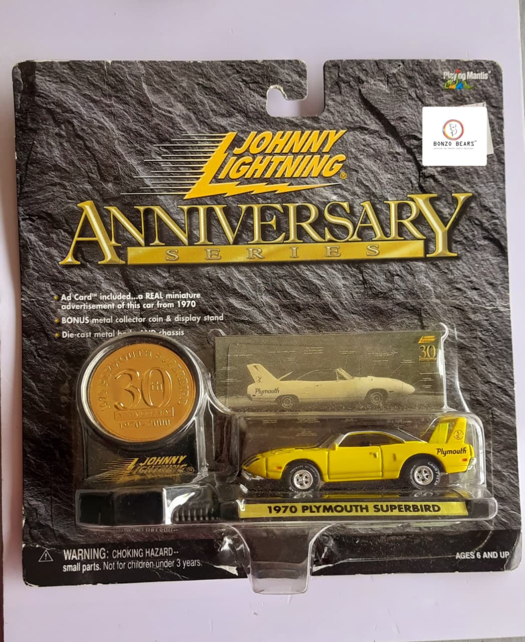 Johnny Lightning 30th Anniversary Series 1970 Plymouth Superbird | Bonzo Bears PB2