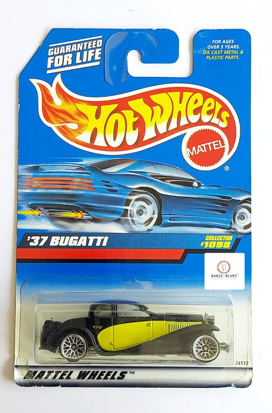 ’37 Bugatti – Hot Wheels (Old Card) | Collector #1098 | Bonzo Bears