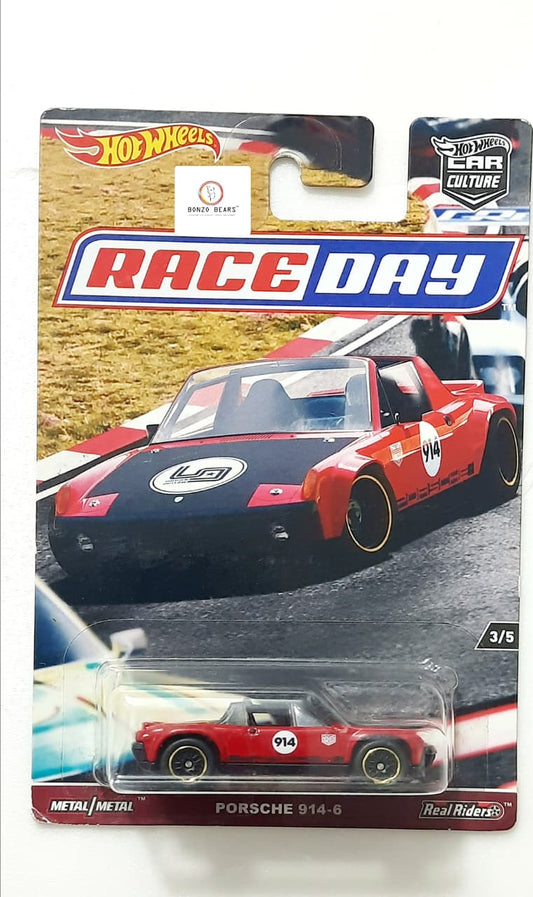 Race day  car Culture  Porsche 914-6  - Hot Wheels Premium 2017 Reelase| Bonzo Bears