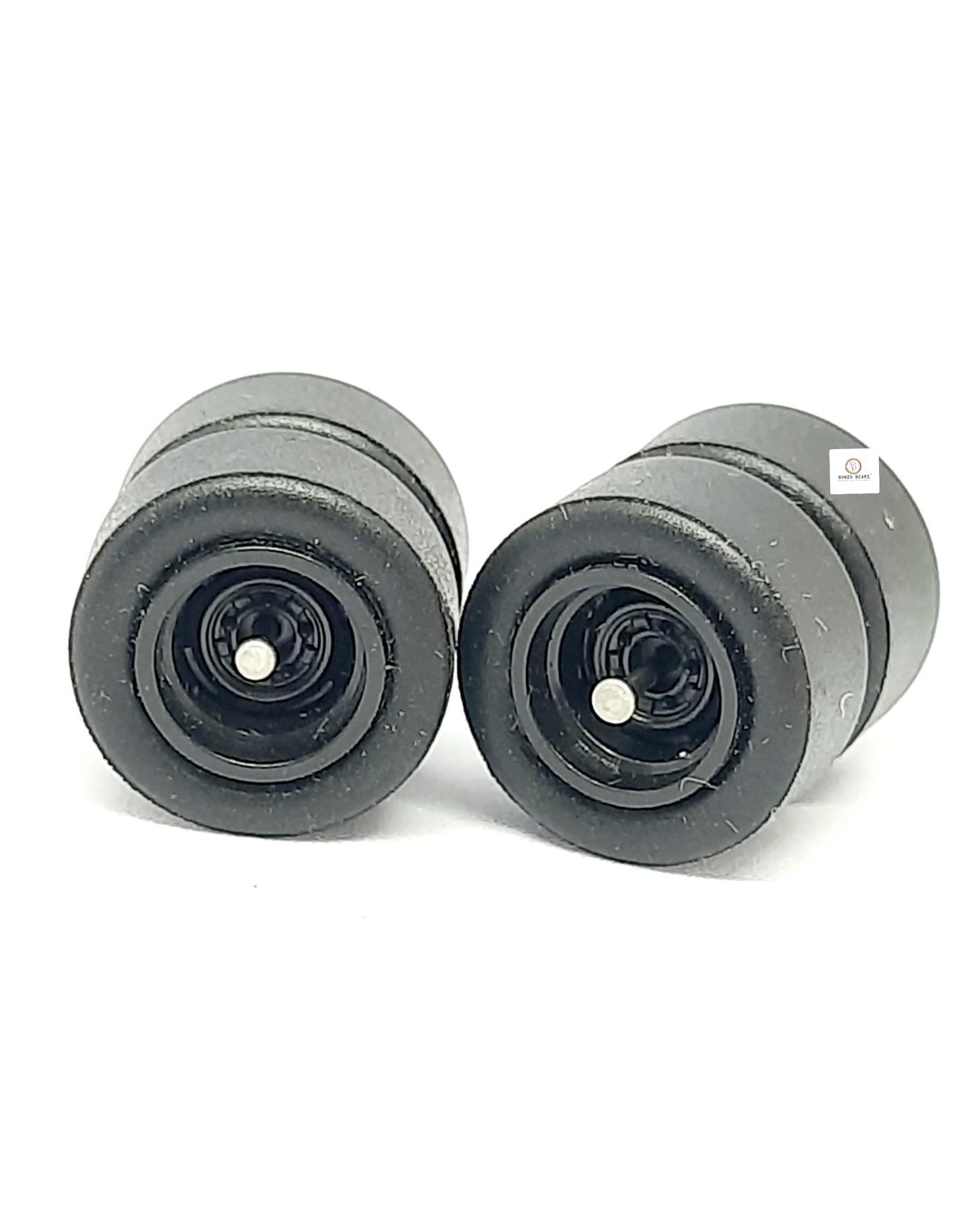 12mm Black Rim Tyres for 1/64 Rubber Cars