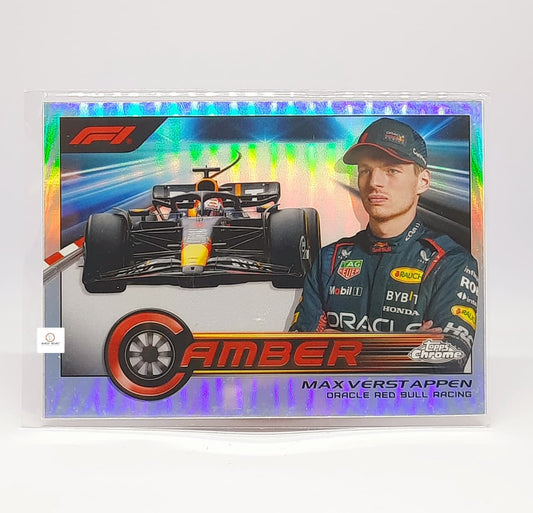2023 Topps Chrome - F1 MAX VERSTAPPEN Camber #CAM-MVII Oracle Red Bull Racing (Refractor)