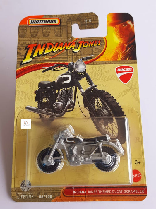 Indiana Jones Themed Ducati Scrambler – Matchbox | Bonzo Bears