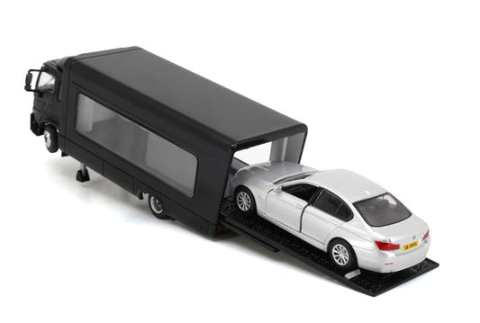 HINO500 Covered Vehicle Transporter (Grey) 1:64 (only Heavy diecast Truck) | Bonzo Bears