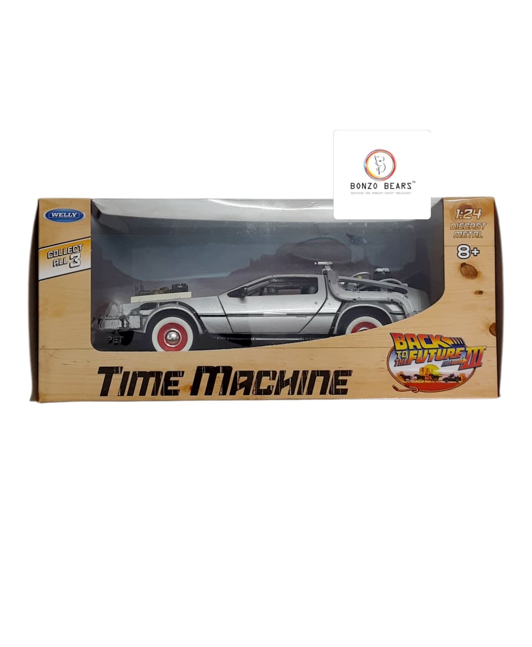 WELLY BACK TO THE FUTURE Ⅲ DELOREAN TIME MACHINE 1:24 | Bonzo Bears