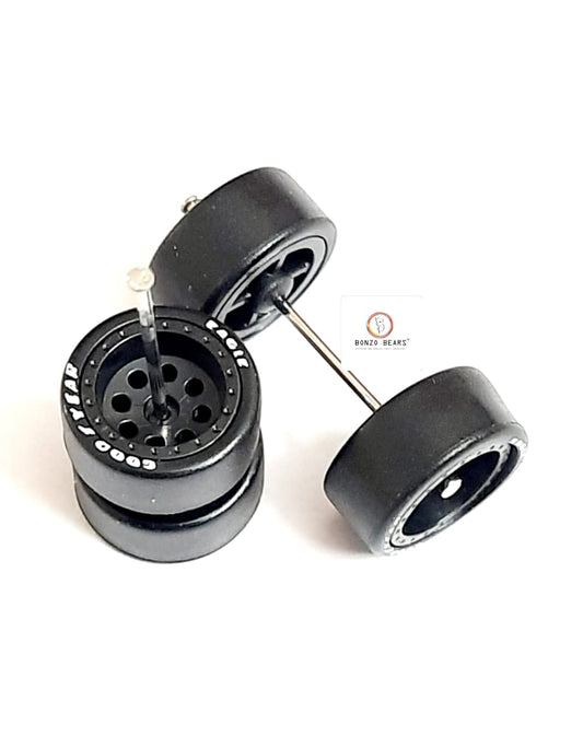 Rubber Tyre - 10mm Black Rim with Goodyear Eagle - 25mm Axle, Cv5