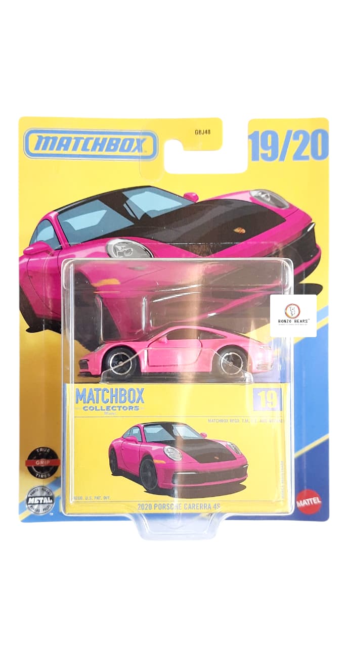 2020 Porsche Carrera 4s 911 -Matchbox (Hot Pink)Import | Bonzo Bears