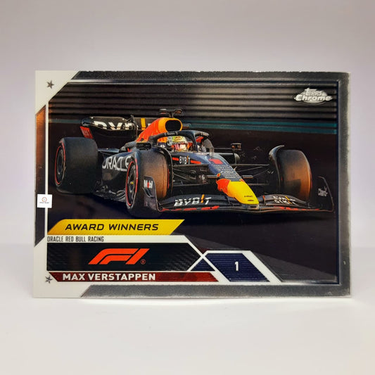 2023 Topps Chrome Formula 1 F1 Max Verstappen No1 Car Base card #189